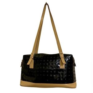 (SOLD) | ARCADIA | Genuine Italian Black Patent Leather | Shoulder Bag | Purse